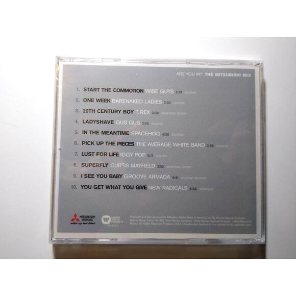 Are you In The Mitsubishi Mix CD, 2002 SEALED T Rex Iggy Pop Wise Guys Glam Rock - Picture 2 of 2